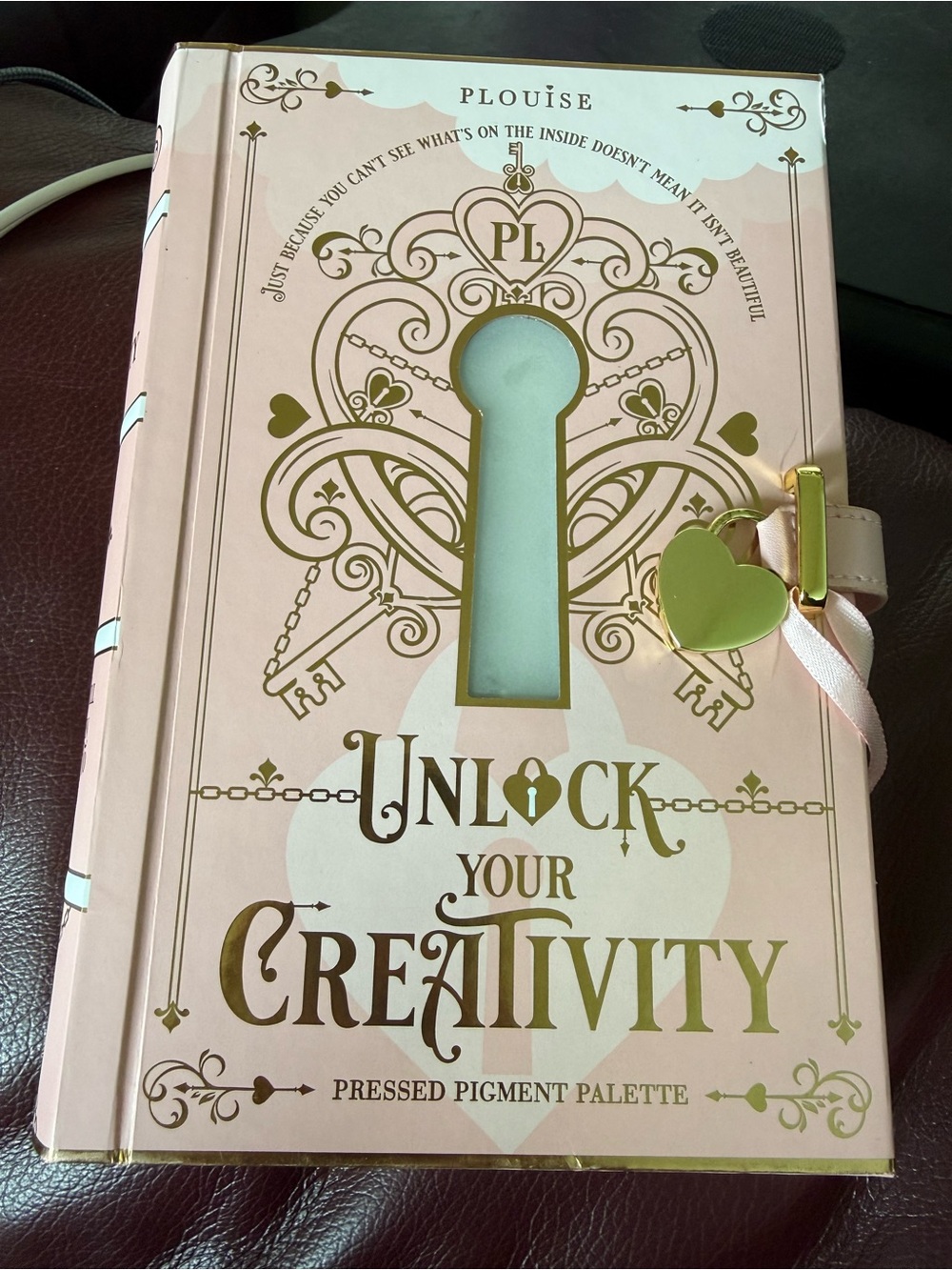 Plouise Pink and Gold 'Unlock Your Creativity' eyeshadow pallet